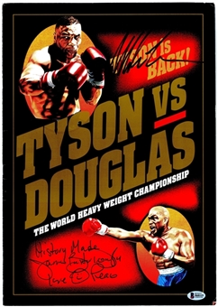 1990 Tyson Vs Douglas Official Fight Program Signed By Tyson & Douglas (Beckett)